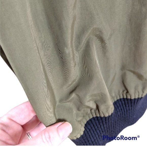 Men's Elion Apparel Pullover Windbreaker in Olive Green Black Embroidery - XL - Picture 11 of 15